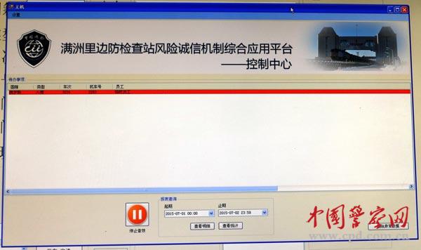 圖為系統控制中心界面