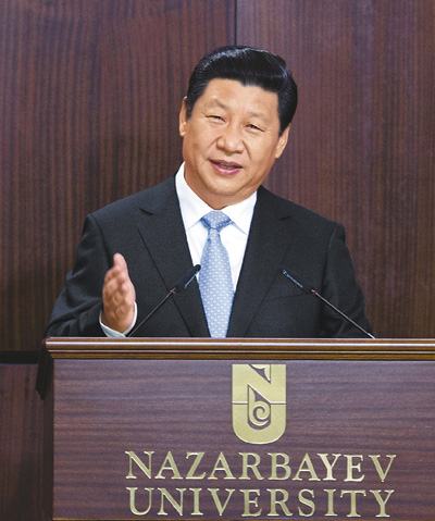 2013年9月7日，國家主席習近平在哈薩克斯坦納扎爾巴耶夫大學發表演講時提出，共同建設“絲綢之路經濟帶”。