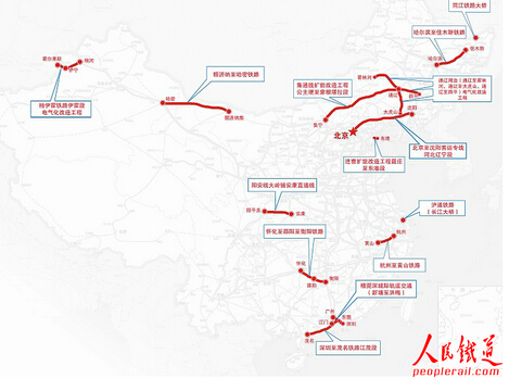 鐵路建設：14個新開工鐵路項目掃描